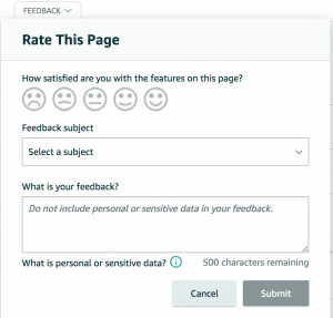 negative seller feedback rate page tab